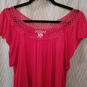 Red Maternity Top - XL